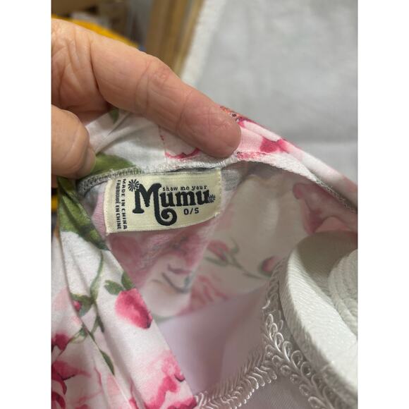 Show Me Your Mumu Brie Floral Robe 0/S Pink & Green Garden Blooms Kimono-Style - Picture 5 of 7